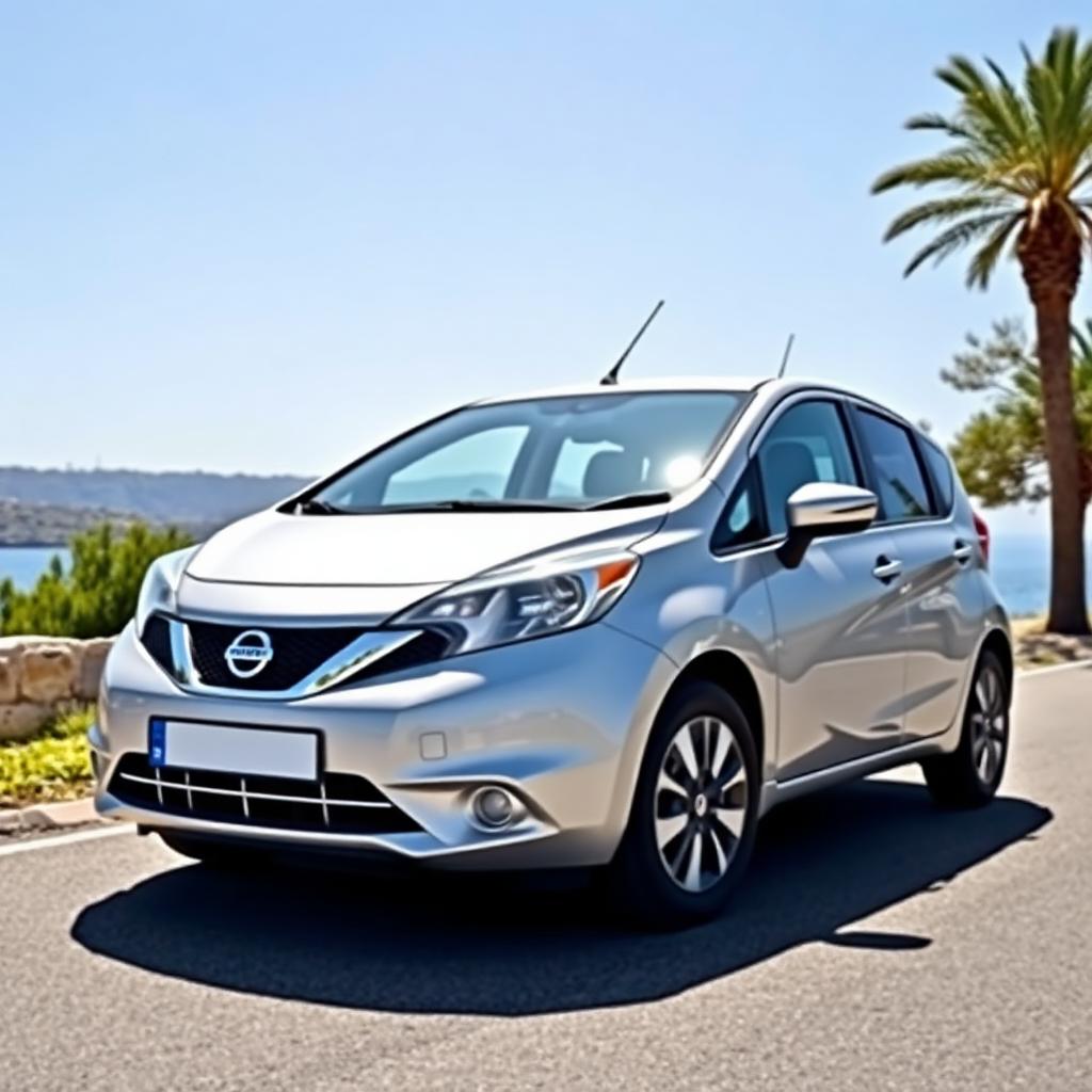Nissan Note rental car in Girne, Northern Cyprus