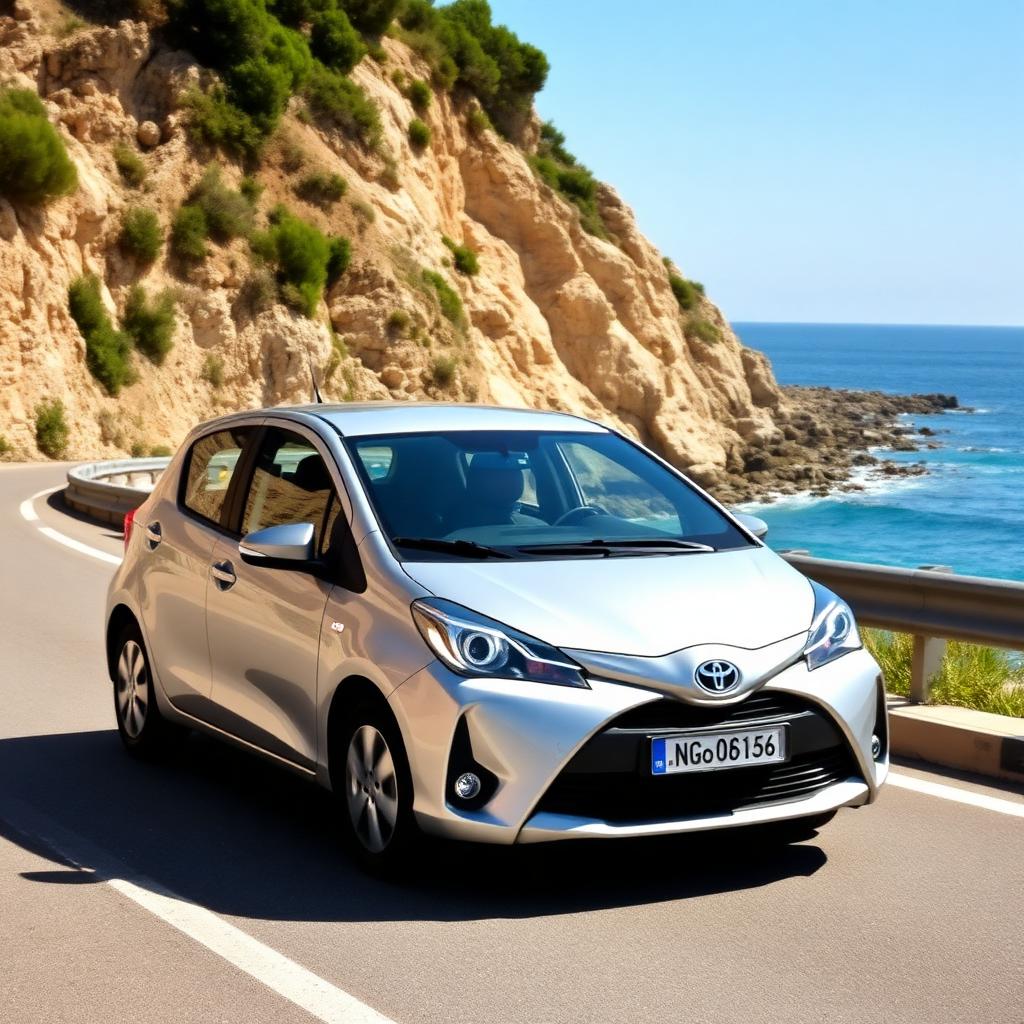 Toyota Vitz rental car in Girne, Northern Cyprus